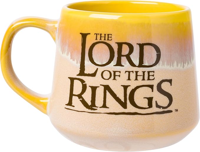 Silver Buffalo The Lord of the Rings Not All Who Wonder Are Lost Reactive Glaze Tapered Pottery Mug, 18 Ounces