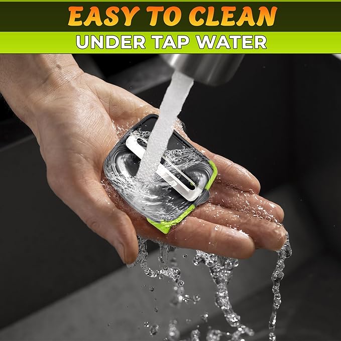 Finger Peeler for Vegetables - Finger Grip Palm Peeler with Sharp Double-Sided Blade, Non-Slip Carrot Peelers for Kitchen - Dishwasher Safe Potato Peelers for Kitchen, Suitable for Fruits and Veggies