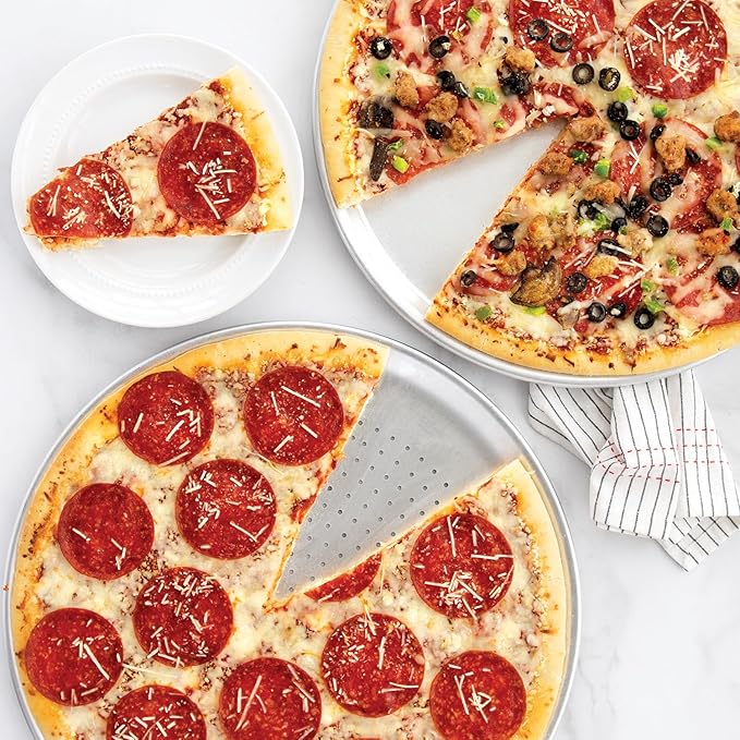 Nordic Ware Naturals Peforated Pizza Pan (Pack of 3)