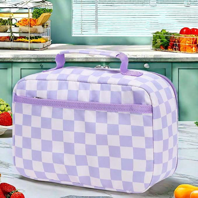 LEDAOU Lunch Bag Kids Insulated Lunch Box Girls Boys Insulated Reusable Lunch Bag for School Picnic Hiking Work
