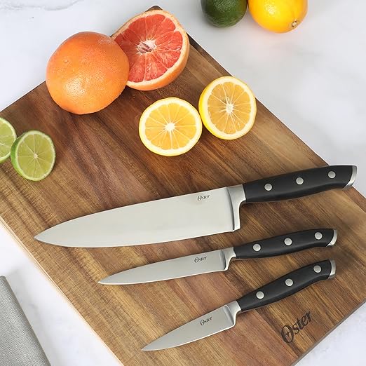 Oster 144314.03 Ginley Stainless Steel Cutlery Set Black - 3 Piece