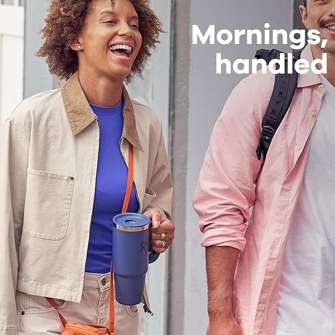 Hydro Flask Coffee Travel Tumbler Mug – Insulated Stainless Steel, Leak Resistant Hot & Iced Coffee Cup 24 Oz Popstar Pink