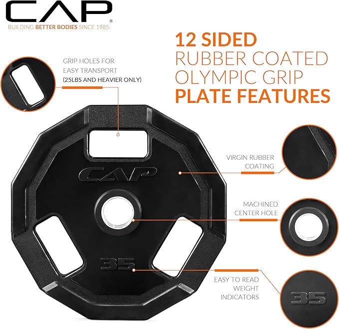 CAP Barbell 2-Inch Olympic Weight Plate | Multiple Options
