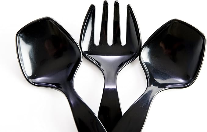Transitions2earth Biodegradable EcoPure Economy Serving Utensils Combo Pack - 18 Count - Earth-Friendly, BPA-Free, Heavy Duty, Heat Resistant, Recyclable Utensils