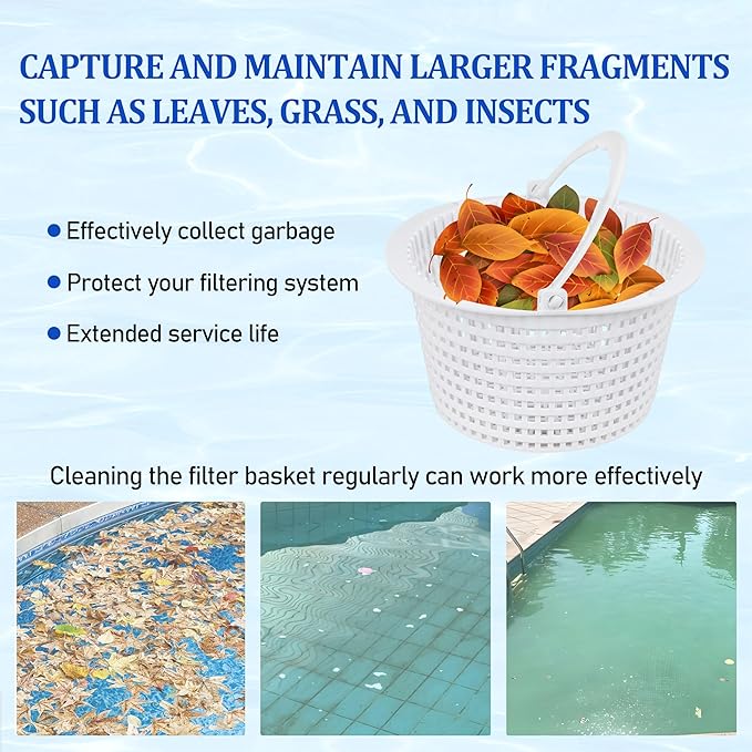 SPX1091C Replacement Above Ground Skimmer Basket for Hayward SP1091 WB736660,SP1091 with Handle -2pcs ﻿