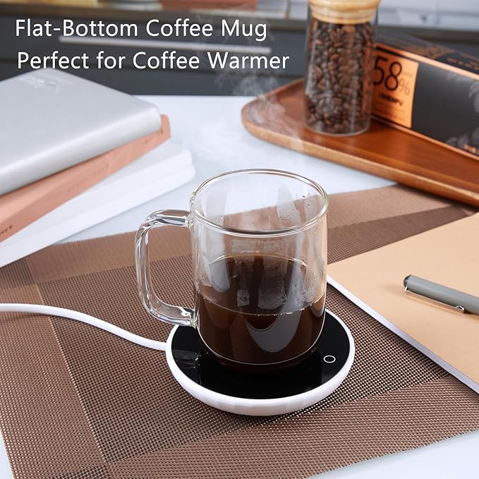 Glass Coffee Mugs, 12 oz iced coffee cups, Clear Tea Cups Set of 2, Glass Mugs with Handles, Glass Cups for Latte, Cappuccino, and Tea