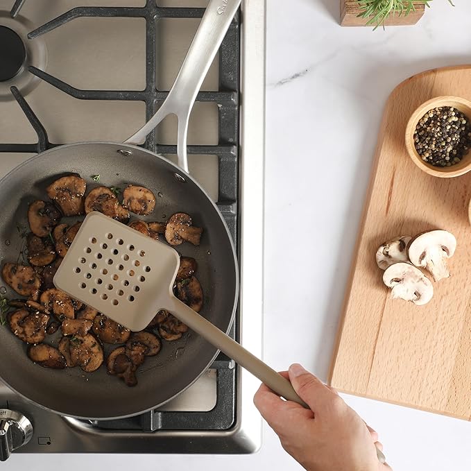 Sur La Table Kitchen Essential Mealcraft Silicone Slotted Turner - Taupe