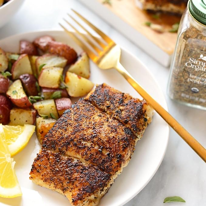 Simply Organic Lemon Pepper - Certified Organic, Kosher | 3.17 Ounce (Pack of 1)