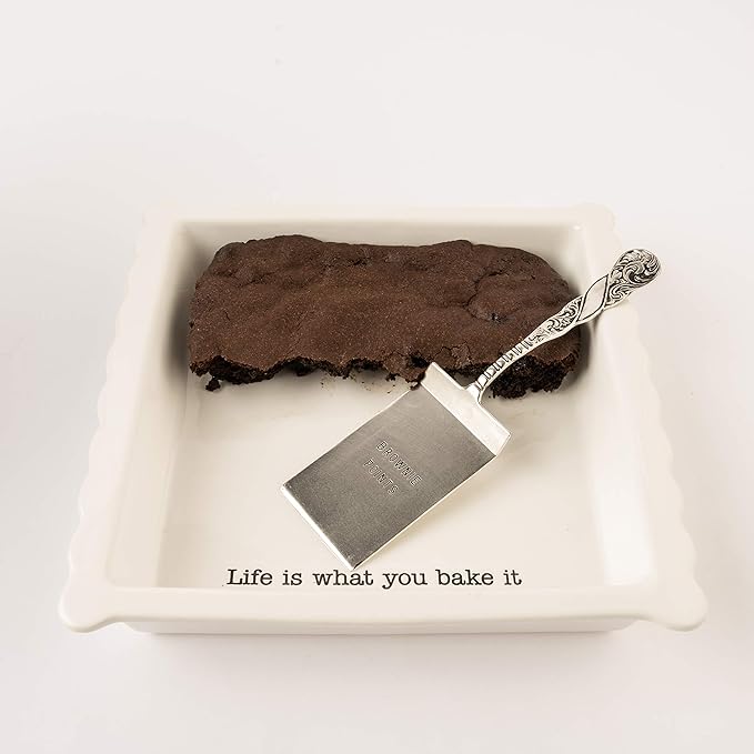 Mud Pie Brownie Baker Set, White