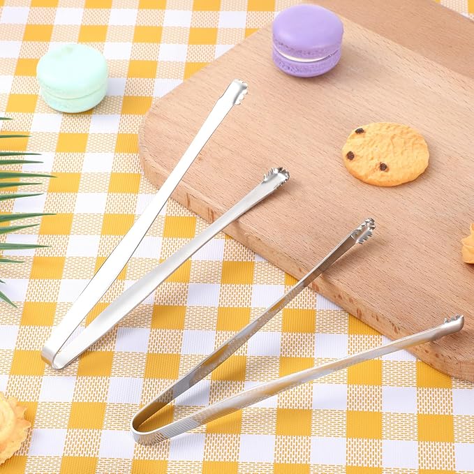 2 PCS Egg Chalaza Removal Tool, 6 Inch Chalaza Remover for Eggs, Toothed Design Egg Membrane Eggshell Fragment Remover Tong for Cooking Food Cake Bakers Pastry Chefs