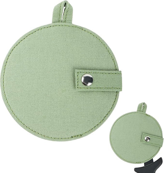 1-Pack Canvas Pizza Cutter Sleeve – Fits Wheels 4” or Smaller, Magnetic Snap, Lanyard for Hanging on Hooks or Rails (Sleeve Only) (Olive Green)