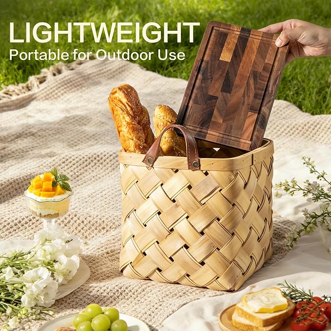 Walnut Wood Cutting Board Small End Grain Board for Kitchen, Compact Size with Non-Slip Base, Lightweight & Durable for Cheese and Small Prep, 9x6x0.8 Inch