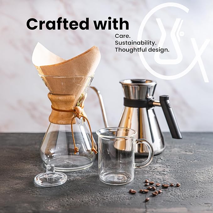 Chemex Filter - Natural Half Moon - 100 CT - FP-2N