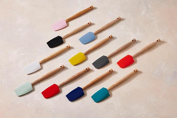 Le Creuset Silicone Craft Series Medium Spatula, 11 1/8" x 2 1/4", Sea Salt