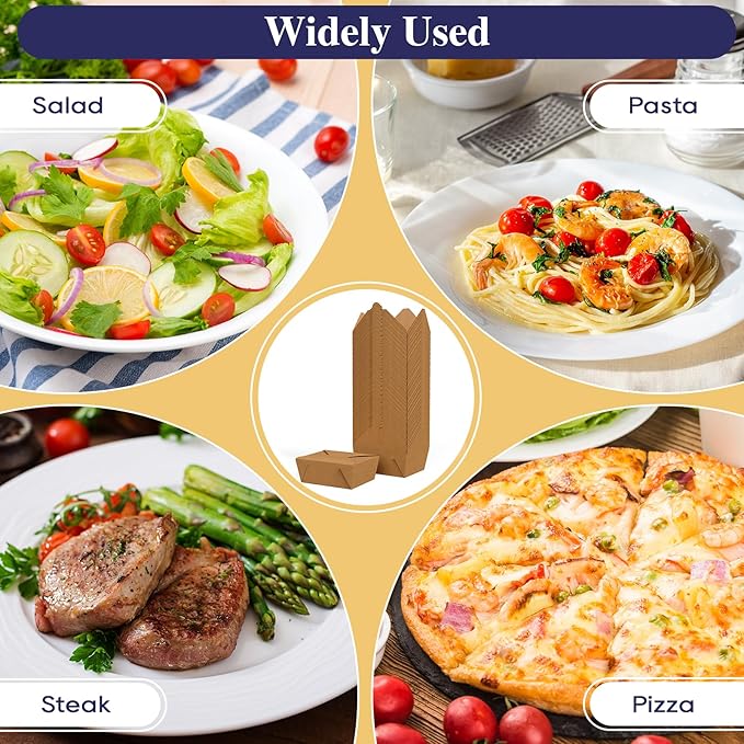 LITOPAK 50 Pack 45 oz To Go Food Containers, Kraft Brown Take Out Food Containers Leak Grease Resistant and Stackable for Restaurants, Homes, Offices, Picnics