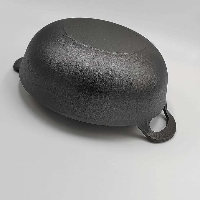 9 inch Cast Iron Wok with Handles, Grilling Pan, Use in the Oven, on the Stove, or on the Grill (9 inch)