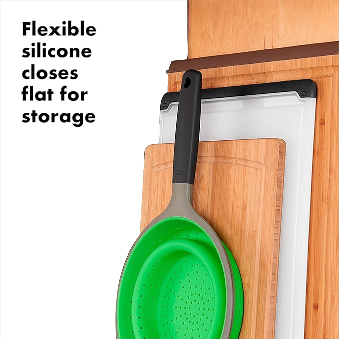 OXO Good Grips Silicone Collapsible Strainer, 2Qt, Green