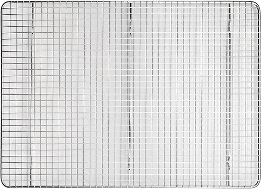 Winco Wire Sheet Pan Grate/Cooling Rack, Chrome Plated, 2/3 Size / 14" x 20"
