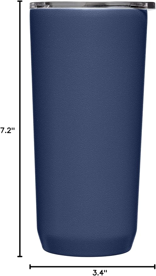 CamelBak Horizon 20oz Tumbler - Insulated Stainless Steel - Tri-Mode Lid - Navy