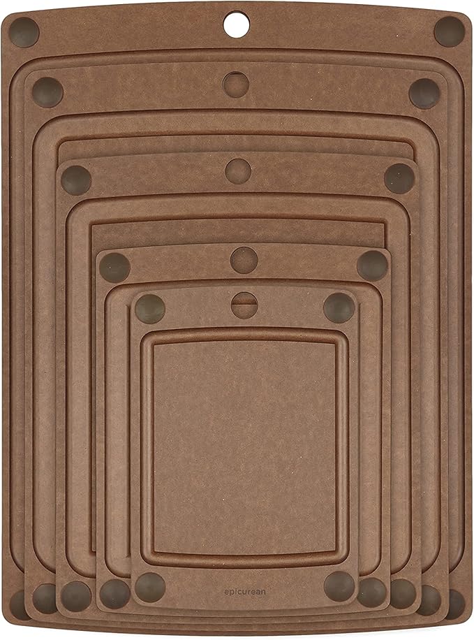 Epicurean All-in-One 10" × 7" Cutting Board, Nutmeg