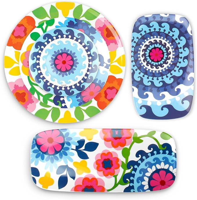 French Bull 13" Rectangular Platter - Melamine Platters and Serving Ware - Plate, Dish, Serving, Collection - Sus