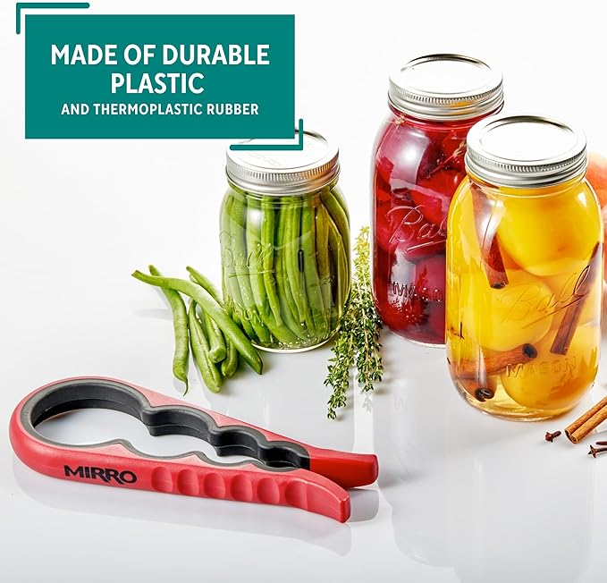 MIRRO Canning Jar Opener, Red
