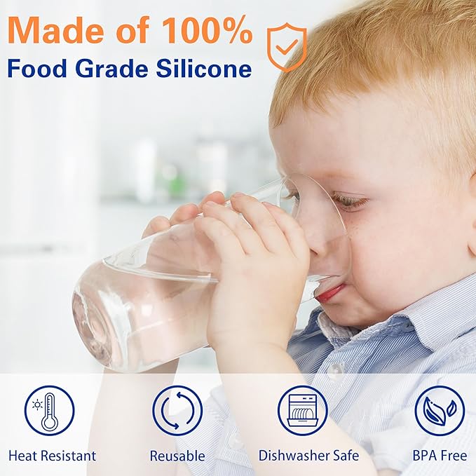 3 and 5 Gallon Water Jug Cap, Silicone Reusable Replacement Cap, Non Spill Bottle Caps for 55mm Bottle Water Dispenser Caps - Pack of 10