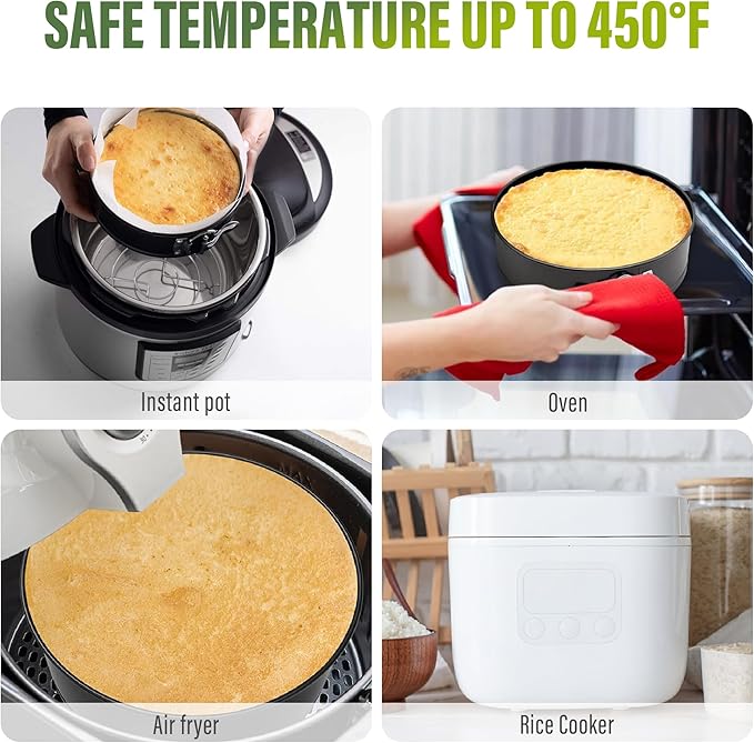 Vakoo Springform Pan - Nonstick, Leakproof Cheesecake Pan for Baking, Easy Release, No Parchment Paper Needed, 10 Inch