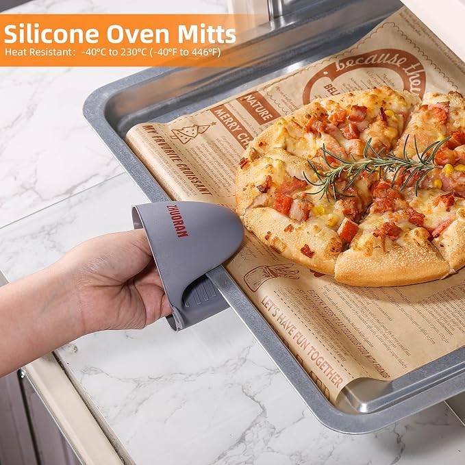 Pizza Scissors, Pizza Cutter with Shovel, Food-Grade Sharp Stainless Steel Blade and Soft Grip Handle, Multifunctional Kitchen Scissors, 27cm (black)