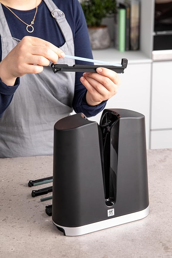 ZWILLING V-Edge Knife Sharpener, Black