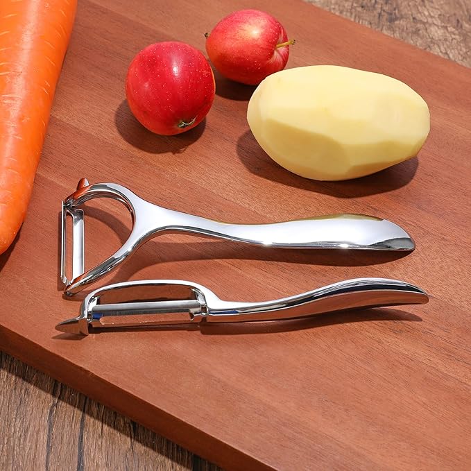 Set of 2 Stainless Steel Vegetable Peeler,Y-Shaped and I-Shaped Stainless Steel Peelers For Potatoes, All Fruits & Veggies¡­