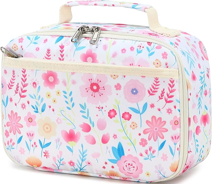 LEDAOU Lunch Bag Kids Lunch Box Girls Boys Insulated Lunch Bag Reusable Lunchbox for School Picnic Hiking Daycare