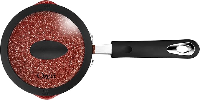 The All-In-One Stone Saucepan and Cooking Pot by Ozeri - 100% APEO, GenX, PFBS, PFOS, PFOA, NMP and NEP-Free German-Made Coating