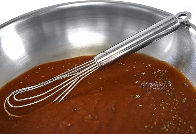 Norpro Flat Oval Whisk Stainless Steel, 9-Inch, Silver (2317)
