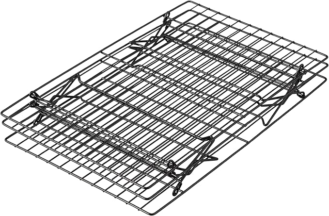 Wilton Excelle Elite 3-Tier Cooling Rack for Cookies, Cake and More - Cool Batches of Cookies, Cake Layers or Finger Foods, Black