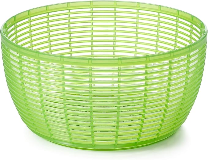 OXO Good Grips Salad Spinner - Large, Green Lettuce & Fruit Washer, BPA-Free, Easy One-Hand Pump (Pack of 4)