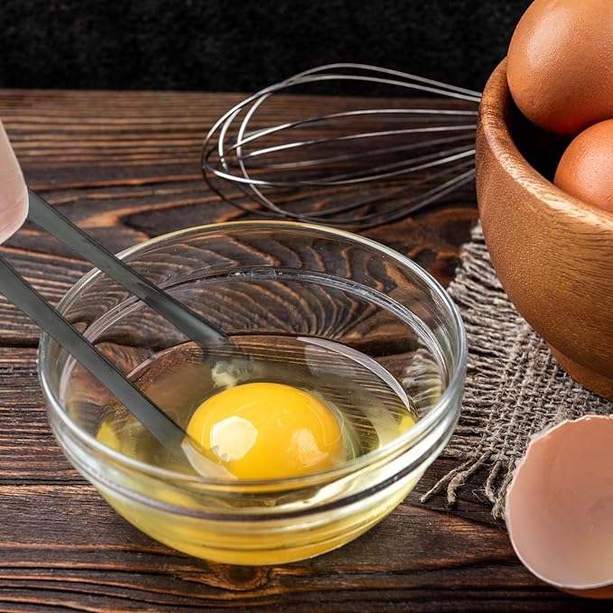 3pcs Egg Chalaza Remover Tongs, 5.98 Inch Toothed Design, Stainless Steel Eggshell Fragment Remover Tweezers, Multipurpose Kitchen Gadget for Eggshell Removal, Food Handling, Baking and Cooking Tools