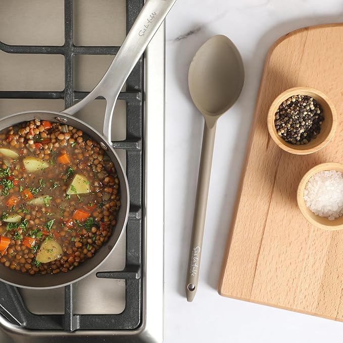 Sur La Table Kitchen Essential Mealcraft Silicone Kitchen Spoon - Taupe
