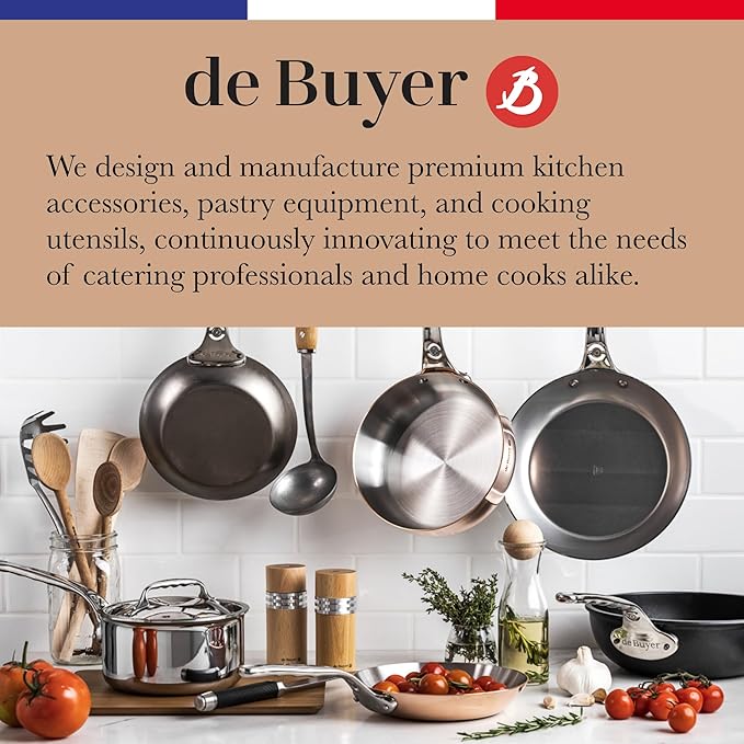 de Buyer LA MANDOLINE VIPER - Stainless Steel Dicing Tool - Ideal for Cutting Fruits & Vegetables in Varying Thickness & Style - Includes Two Julienne Blades - Made in France