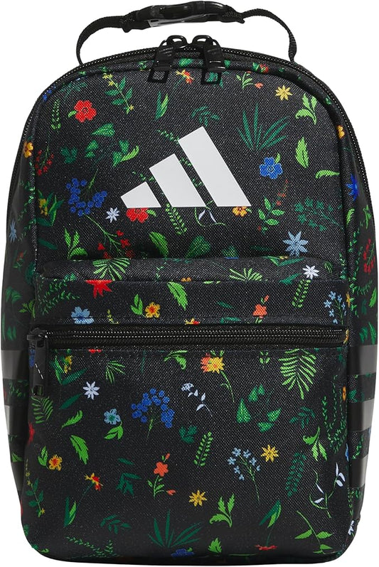 adidas Kids Santiago Lunch Bag – Insulated Cooler Lunchbox for Girls & Boys, 8L, Distilled Pink/White/4, One Size