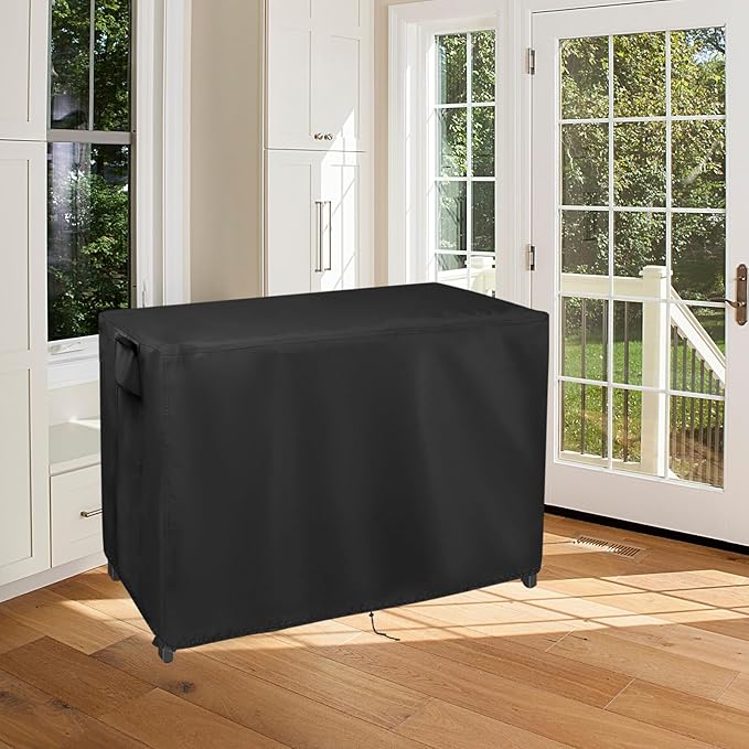 Outdoor Table Cover for Tribesigns Rattan Home Bar, 48inch Bar Table Cover Waterproof for Home Bar Furniture,Pub Table,Kitchen Island Table-48"L x 22"W x 43"H