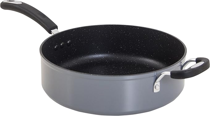 The Stone Earth All-In-One Sauce Pan by Ozeri -- 100% APEO, GenX, PFBS, PFOS, PFOA, NMP and NEP-Free German-Made Coating