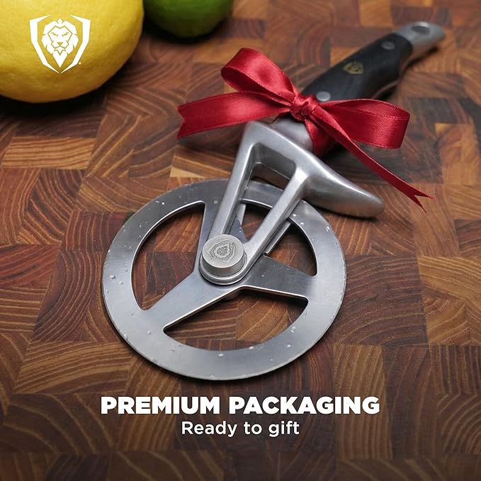 Dalstrong Pizza Cutter Wheel - High-Carbon Heavy-Duty Stainless Steel - G10 Handle - Easy Cleaning Best Pizza Knife Slice - Thumb Guard Protection & Blade Cover - The Orbit Razor Unique Pizza Slicer
