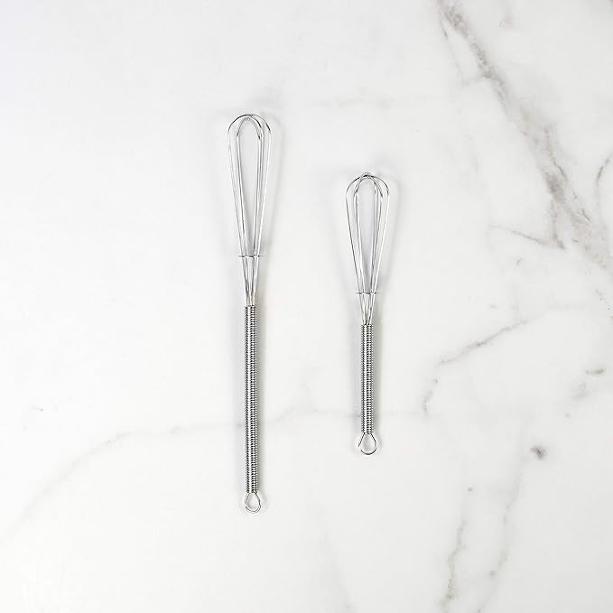 Mrs. Anderson’s Baking Mini Whisks, Includes 1 Each 5-Inch and 7-Inch Whisk