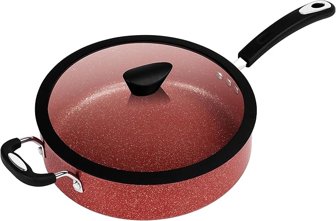 The All-In-One Stone Sauce Pan by Ozeri - 100% APEO, GenX, PFBS, PFOS, PFOA, NMP and NEP-Free German-Made Coating