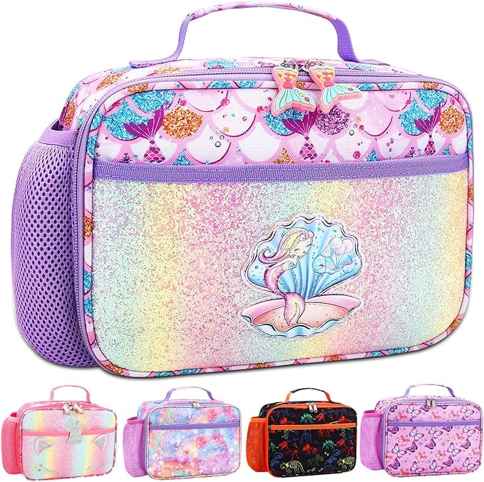 RHCPFOVR Kids Lunch Bag - Insulated Lunch Box for Boys Girls,Washable Lunch Bag and Reusable Toddler Leak-proof Lunchbox for School and Daycare