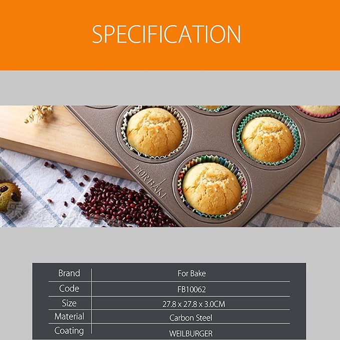 Carbon Steel Nonstick Bakeware Muffin Pan (9-Cup)