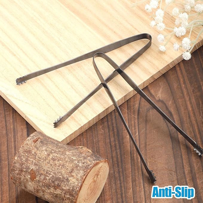 Egg Chalaza Removal Tool, Stainless Steel Toothed Egg Chalaza Remover Eggshell Fragment Remover Kitchen Tongs for Cooking Bakers Chefs