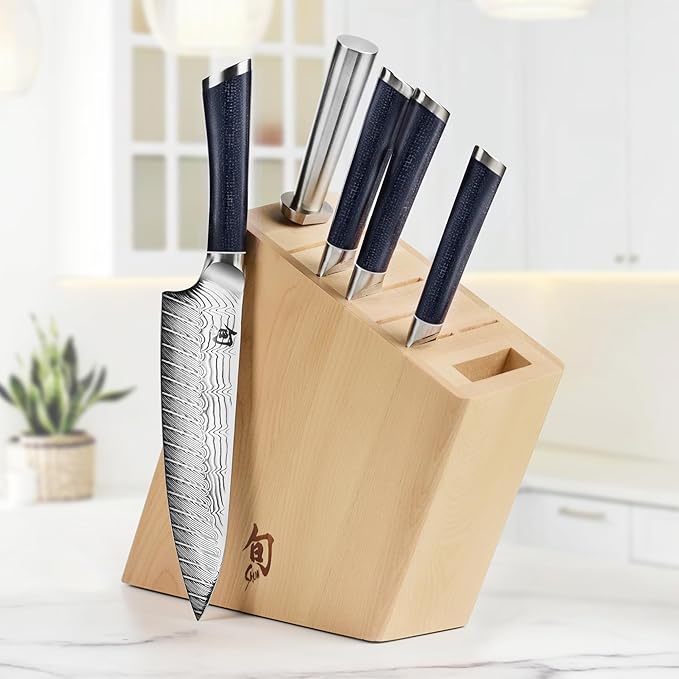 Shun Shiranami 6 Piece Knife Block Set