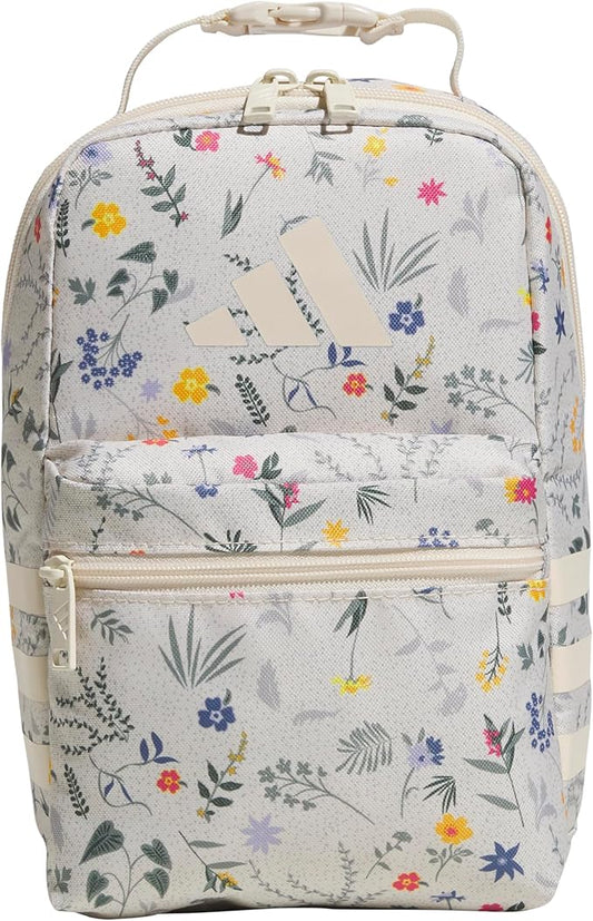 adidas Kids Santiago Lunch Bag – Insulated Cooler Lunchbox for Girls & Boys, 8L, Black/Gold Metallic/4, One Size